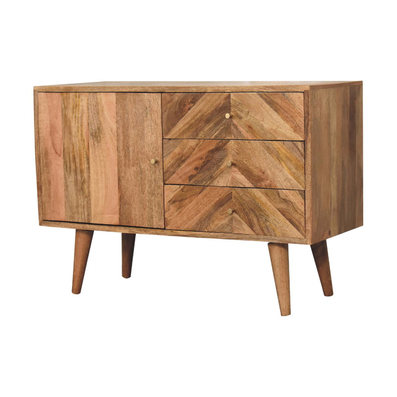 Artisan Muna Mixed Sideboard With Solid Mango Wood