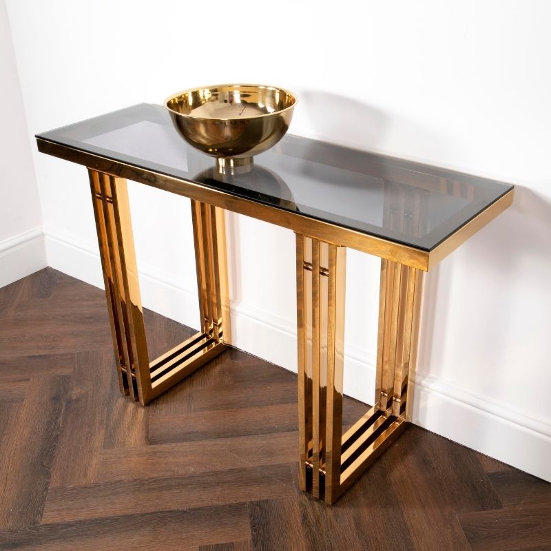 Lifestyle Zurich Gold Console Table