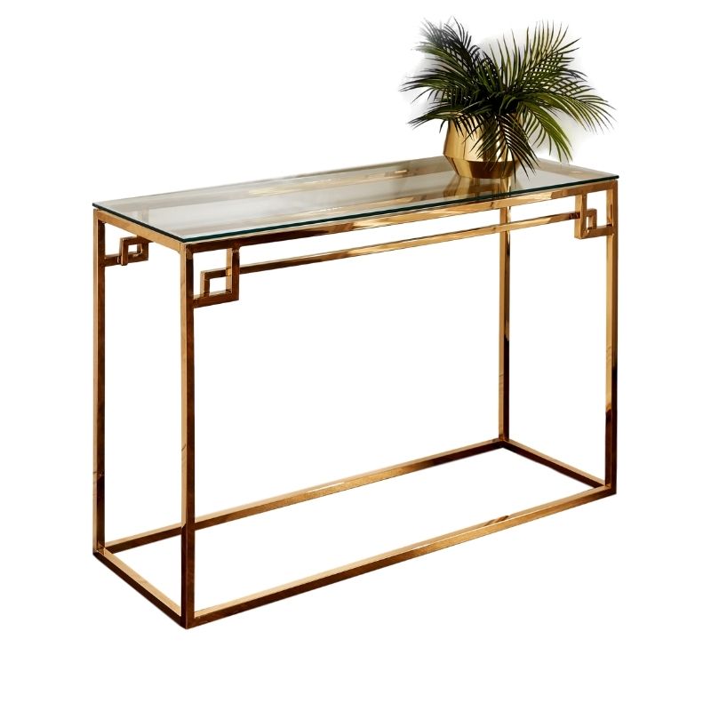 Native Home & Lifestyle Cesar Gold Console Table