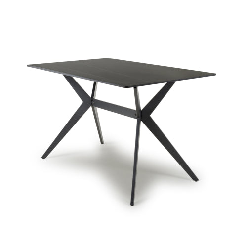 Sintered Stone 1.2m Black  Stone Dining Table by Shankar furniture